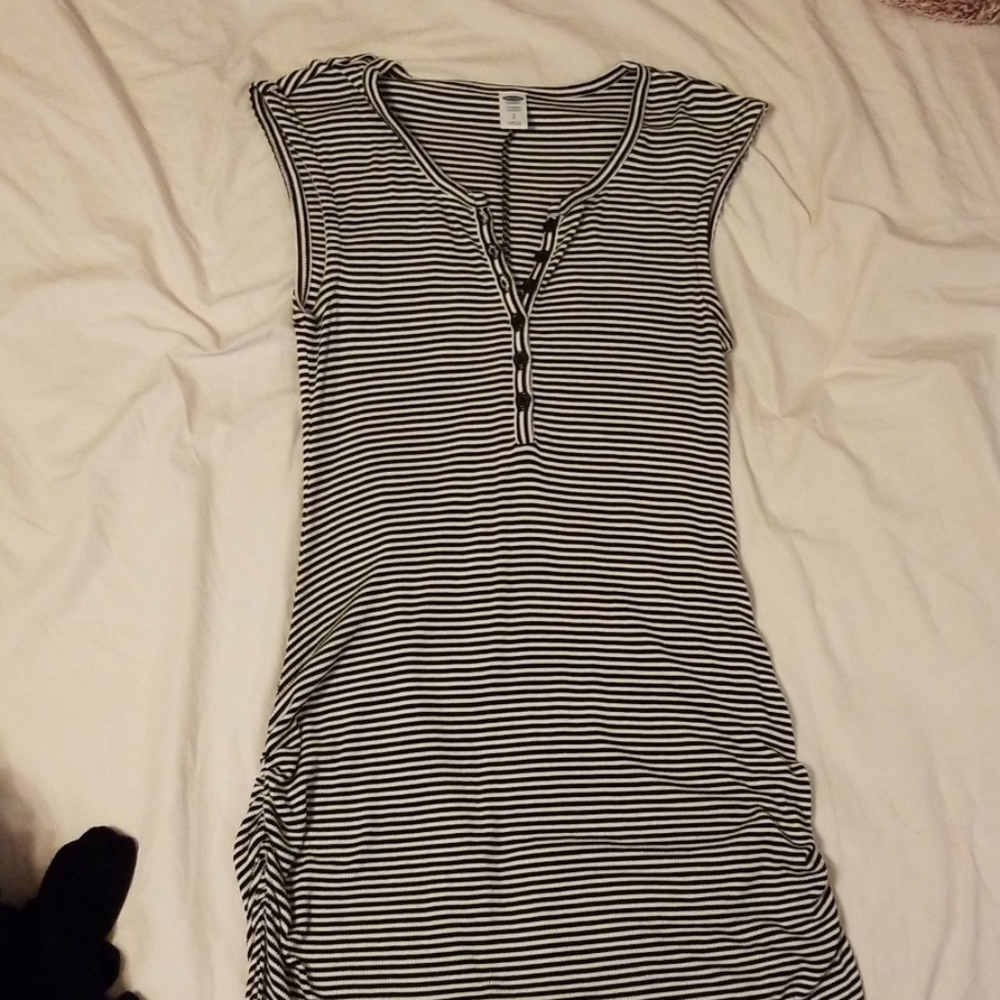 Striped maternity dress